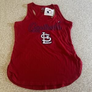 New St. Louis Cardinals Majestic Tank Top Red Womens Medium NWT NLB Activewear